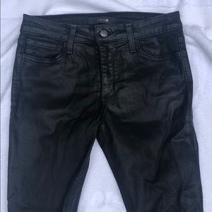 Joe’s Black Leather Jeans